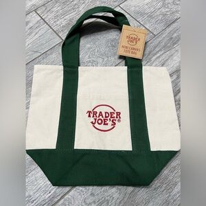 Trader Joe’s Mini Tote Bag Green